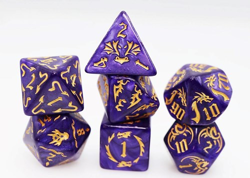 Foam Brain Games dice set Drake's Flight for RPG games