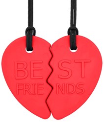 Ark Therapeutics chewable friendship heart necklace red - set for kids