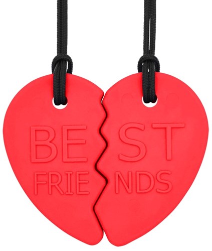 Ark Therapeutics chewable friendship heart necklace red - set for kids
