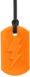 Ark Therapeutics chew necklace toy Bolt Bite Lightning orange XXT