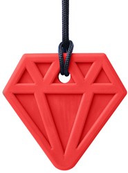 Ark Therapeutics chew necklace diamond red sensory jewelry for kids