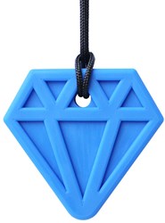 Ark Therapeutics chew necklace diamond sensory jewelry for kids blue