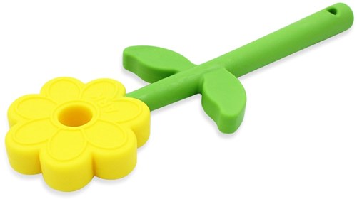 Ark Therapeutics chew toy Flower Wand yellow sensory toy