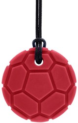 Ark Therapeutics chewable soccer ball necklace red XT - kids chew pendant