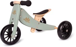 Kinderfeets 2-in-1 wooden balance bike & tricycle from 1 year Tiny Tot - Sage