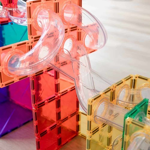 Connetix Magnetic Tiles Marble Track Expansion Set 66 Pieces-3
