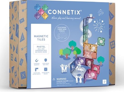 Connetix Magnetic Tiles Marble Track Expansion Set 80 Pieces