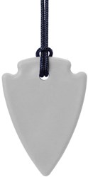 Ark Therapeutics chew necklace toy Arrowhead grey for kids