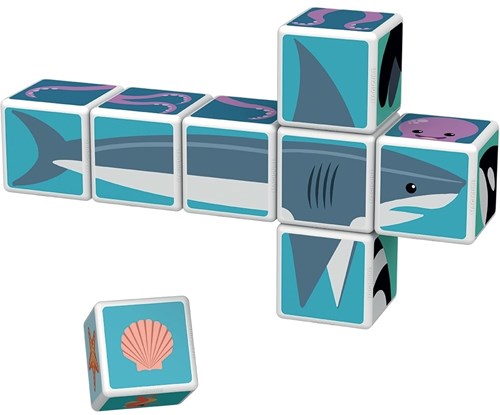 Geomag MagiCube Sea Animals - Magnetic Building Toy Sea Creatures 8 Pieces-3