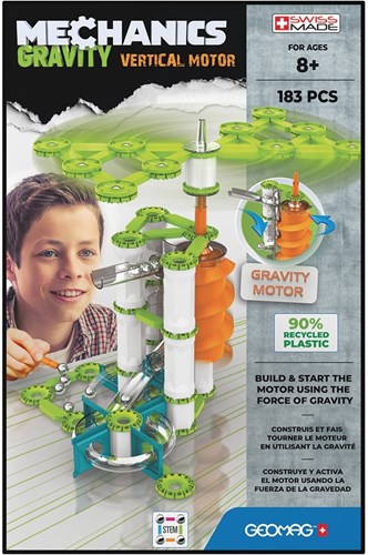 Geomag construction set Mechanics Gravity Vertical Motor 183 pieces magnetic toy-3