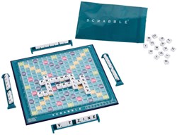 Mattel Scrabble travel game compact board game for on the go