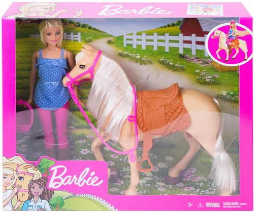 BEX Barbie doll with horse - Playset with accessories and riding outfit
