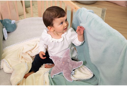 Kaloo warming cuddly starfish - Petit Calme lavender plush cushion-3