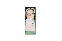 Kaloo comforter bunny - white plush baby blanket eco-friendly gift-2