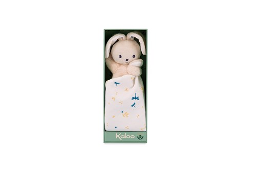 Kaloo comforter bunny - white plush baby blanket eco-friendly gift-2