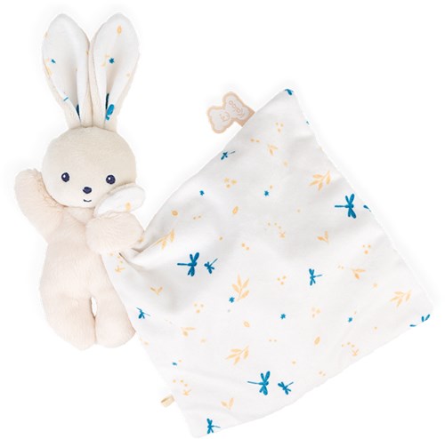 Kaloo comforter bunny - white plush baby blanket eco-friendly gift-3