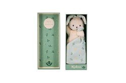 Kaloo comforter rabbit citrus - plush baby blanket eco gift