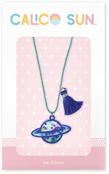 Calico Sun necklace Charlie planet glitter beads adjustable