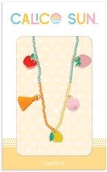 Calico Sun kids jewelry colorful beaded necklace Clementine adjustable
