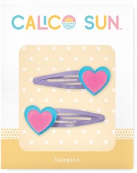 Calico Sun Alexa Hair Clips Heart