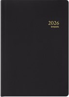 Brepols pocket diary 2026 black - compact agenda for on the go