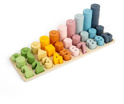 BigJigs wooden counting game educational toy - 1-10 Counting Board