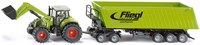 Siku tractor toy Claas with front loader dolly tipper trailer 1:50 metal