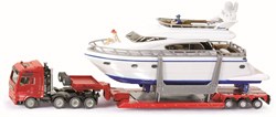 Siku heavy haulage truck with yacht toy 1:87 scale