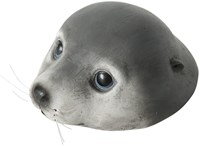 Boltze Home decoration seal Poggy floating grey 7cm plastic