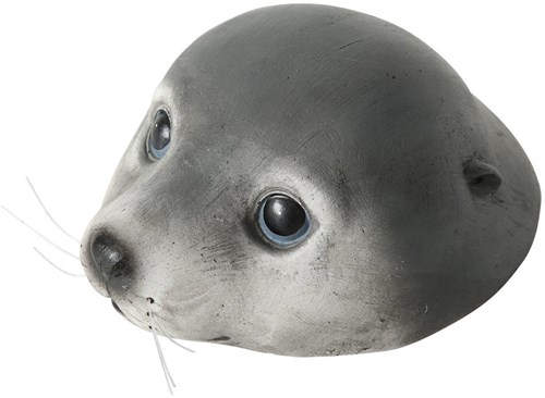 Boltze Home decoration seal Poggy floating grey 7cm plastic