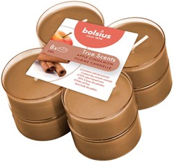 Bolsius Maxilichten True Scents appel-kaneel  8 stuks