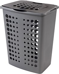 Curver laundry box Victor 60L silver - practical plastic laundry basket