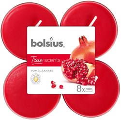Bolsius Maxilichten True Scents granaatappel clearcup