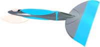Linea shower squeegee Softwise with suction cup - white blue window wiper-3