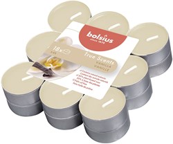 Bolsius vanilla scented tealights 18 pcs - long burn time - vegan wax