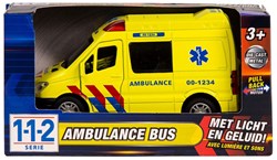 Playmobil ambulance toy bus 1:34 with light and sound yellow