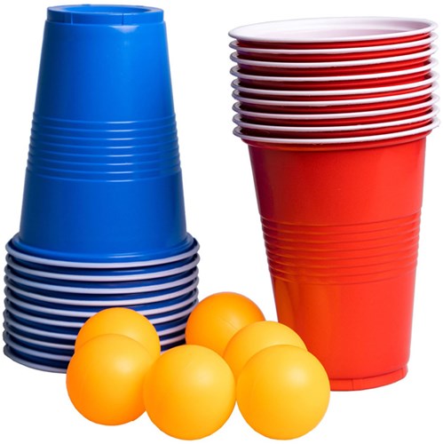 Clown Games beer pong game 20 cups 6 balls party set-3