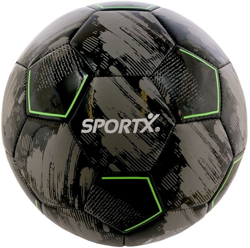 SportX mini football grey black 160-180gr - kids soccer ball toy-2