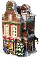 Cubic Fun 3D puzzle Dutch cheese shop with LED lighting toy-2