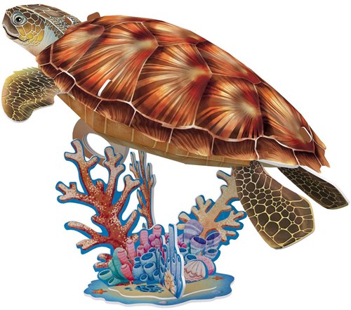 Cubic Fun 3D puzzle sea turtle educational toy animals-2