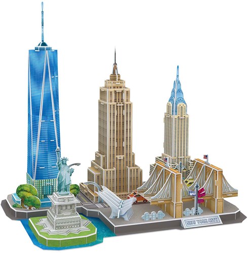 Cubic Fun 3D puzzle New York City skyline cardboard decoration-2