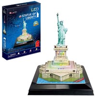 Cubic Fun 3D puzzle Statue of Liberty with LED lighting cardboard-3