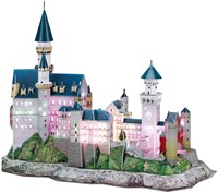 Cubic Fun 3D Puzzle Neuschwanstein Castle LED Light Toy-2