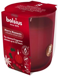 Bolsius scented candle Merry Moments red 25 hours plant-based wax