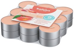 Bolsius scented tealights peach 18 pcs - fruity scented candles