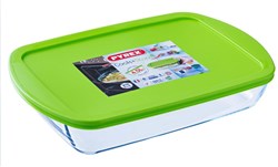 Pyrex food storage container glass Cook & Store 4.9L with airtight lid