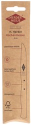 Solinger kitchen knife straight carbon steel FSC beech wood 8 cm blade