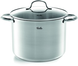 Fissler stainless steel cooking pot 24 cm with glass lid - 5.3 liters
