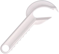 Brix carton opener tool white for milk cartons and packaging