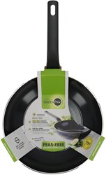 Greenpan wok pan ceramic non-stick PFAS-free 28cm black